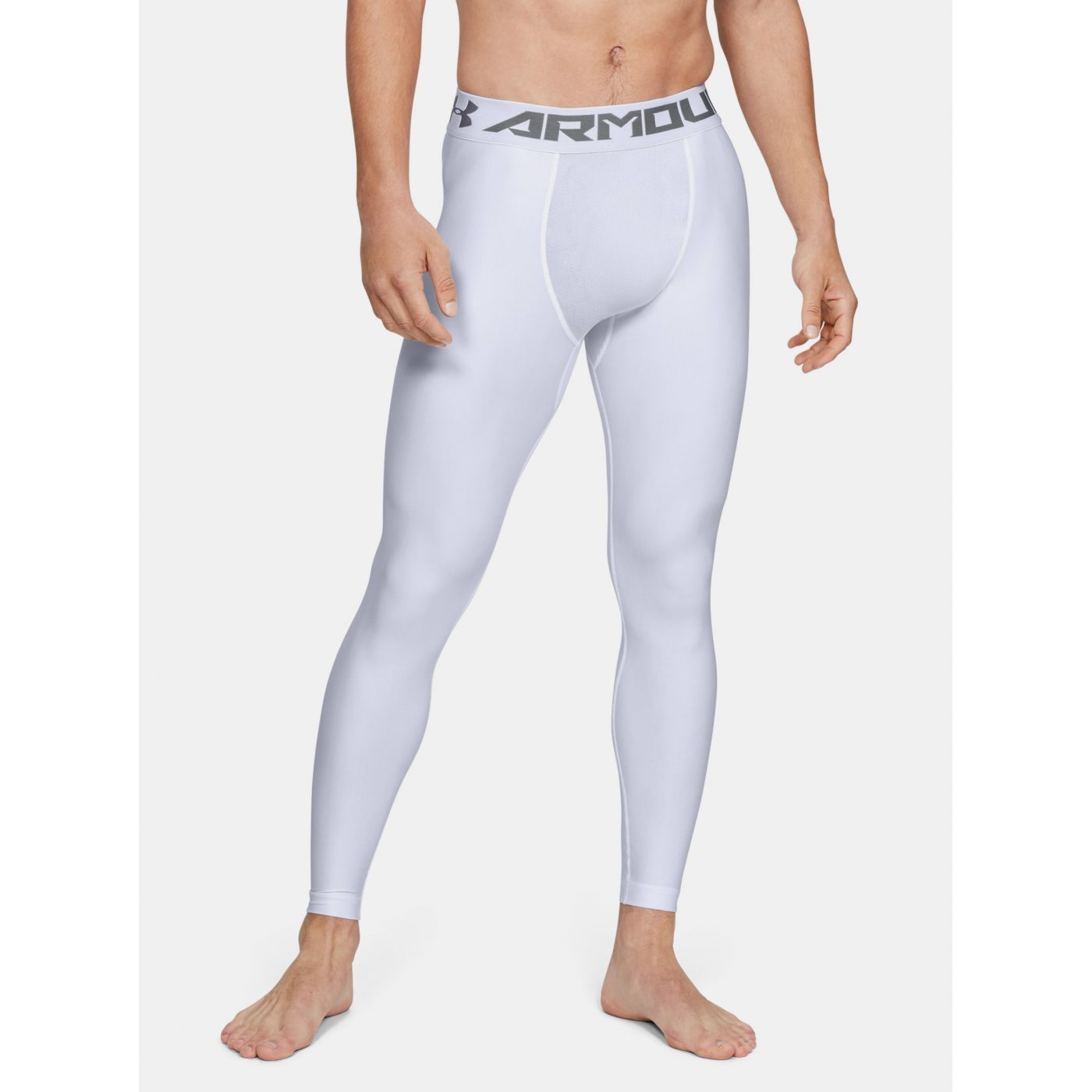 White Men's Leggings HeatGear Under Armour
