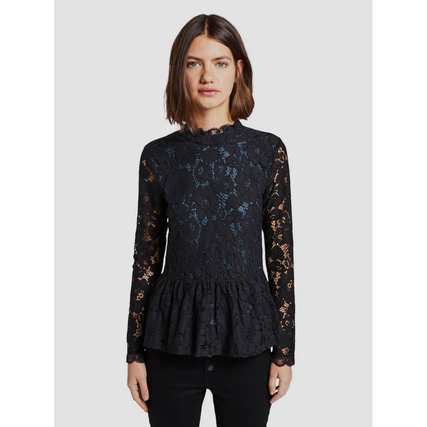 Tom Tailor Denim Black Women's Lace Blouse