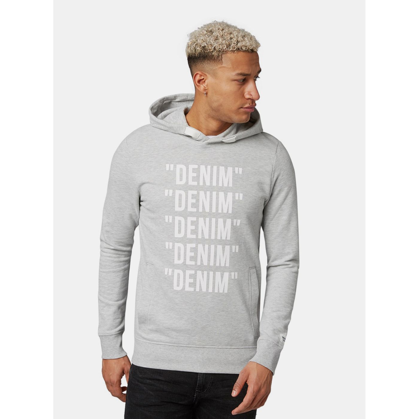 Tom Tailor Denim Men's Light Grey Men's Annealed Sweatshirt