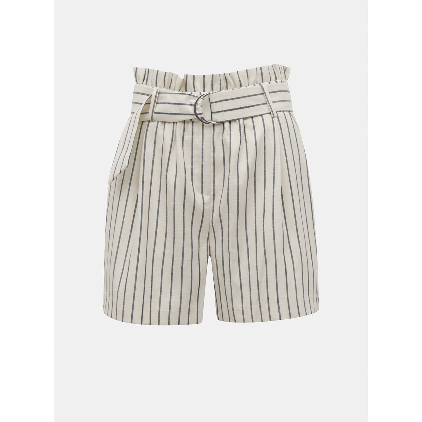 VERO MODA Nelli Cream Striped Shorts