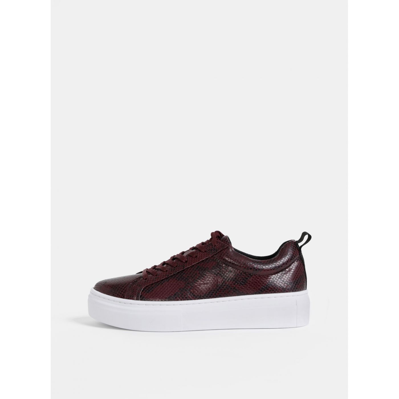 Vagabond Zoe Burgundy Leather Sneakers