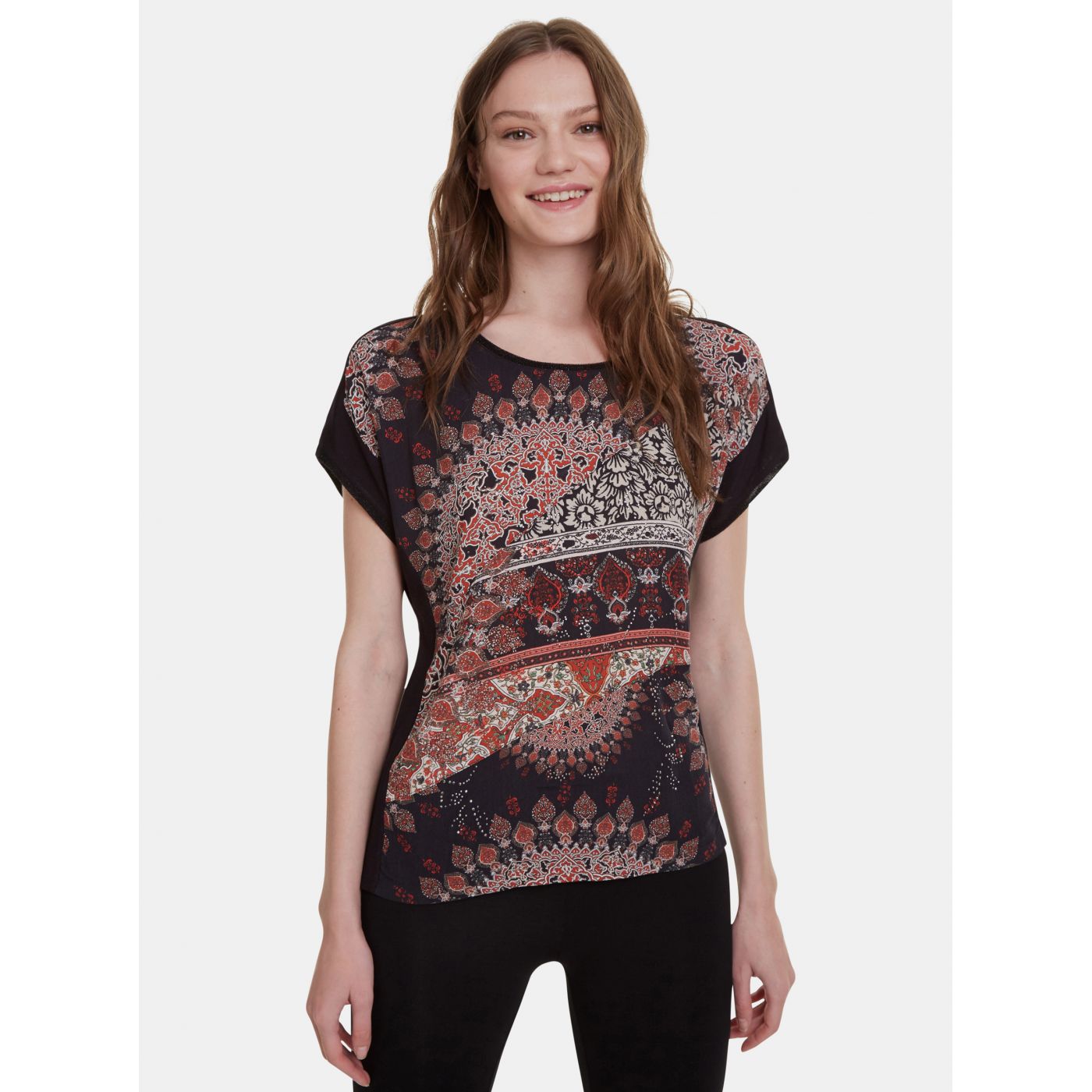 Desigual Bryoni Black Patterned Blouse