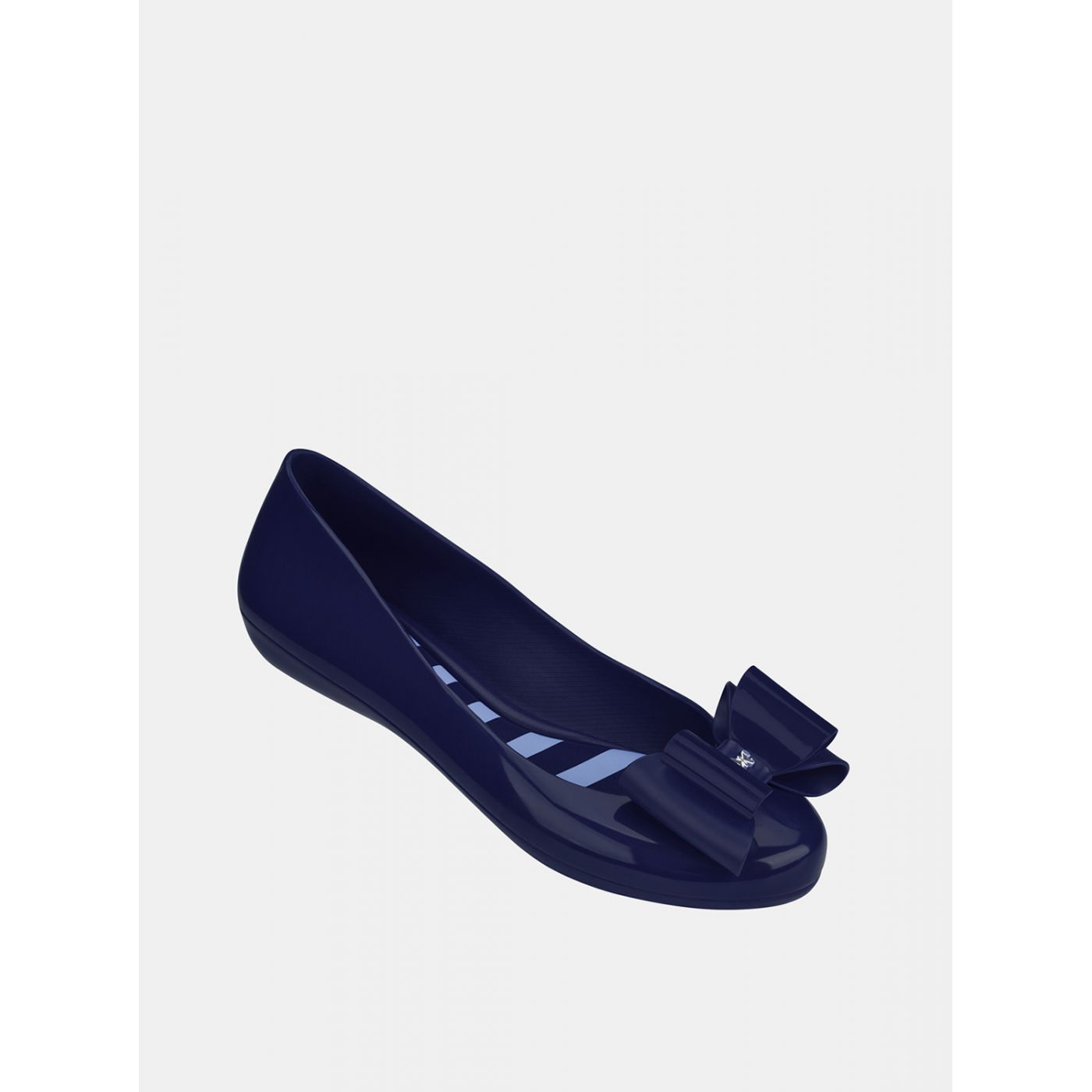 Dark blue ballerinas with Zaxy bow