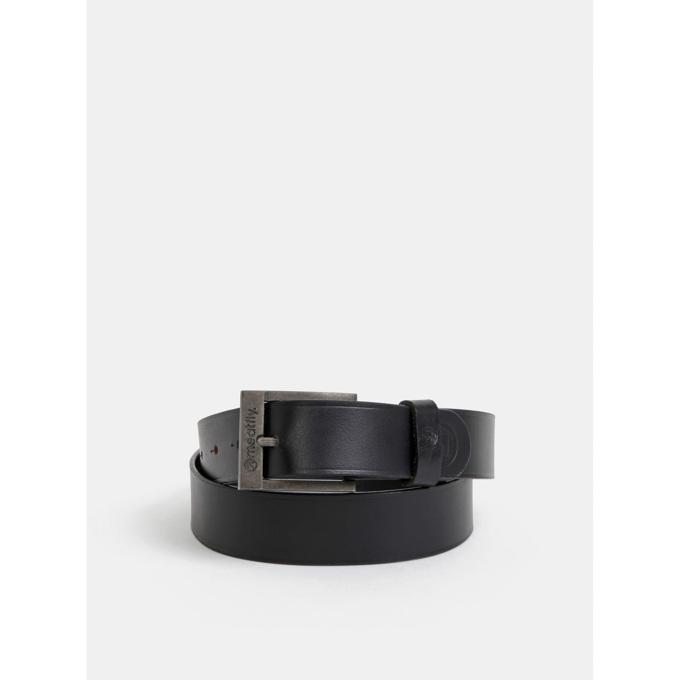 Black Men's Leather Belt Meatfly Doppler
