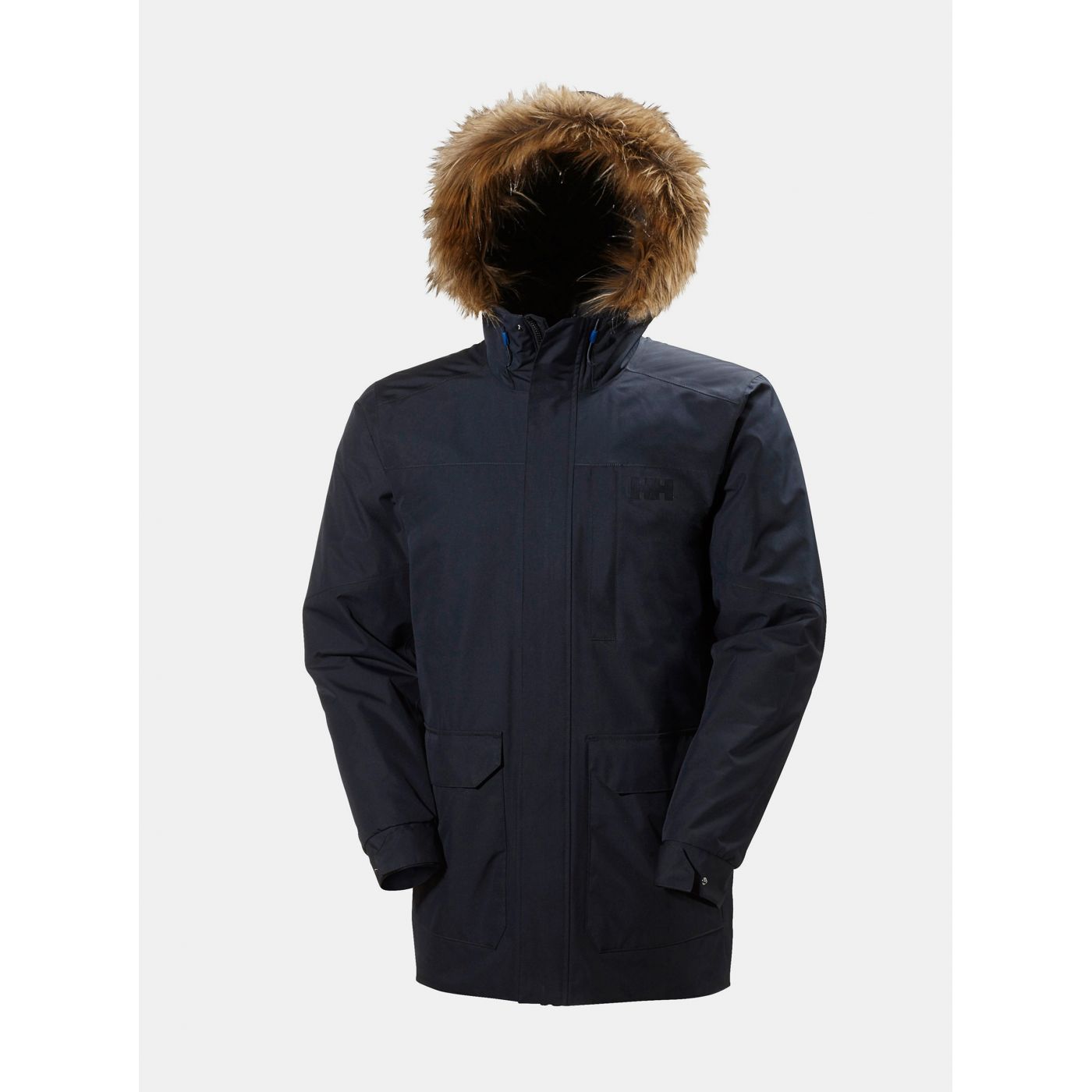 Dark blue men's winter jacket HELLY HANSEN