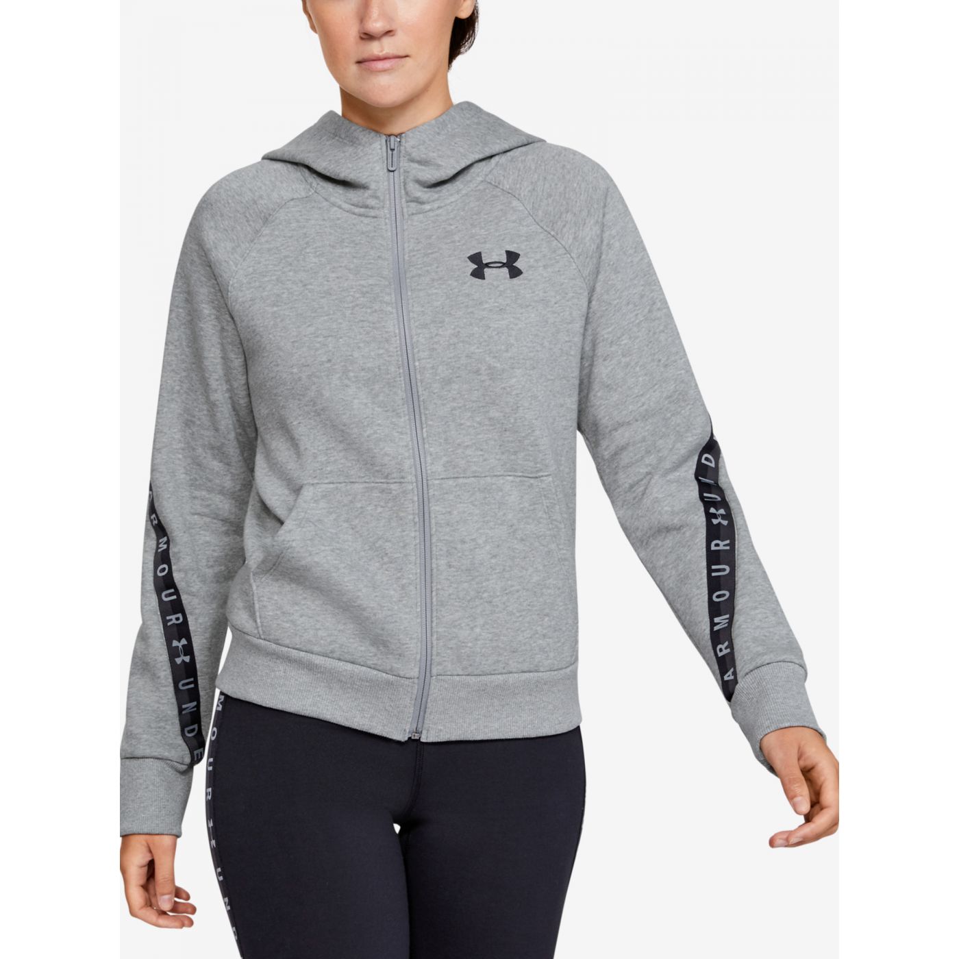 Mikina Under Armour Fleece Taped Wm Fz Hoodie