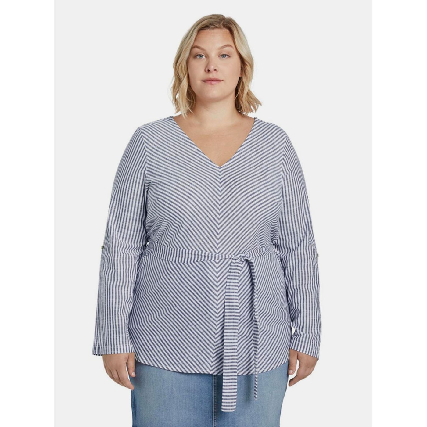 My True Me Tom Tailor Blue Women's Striped Blouse