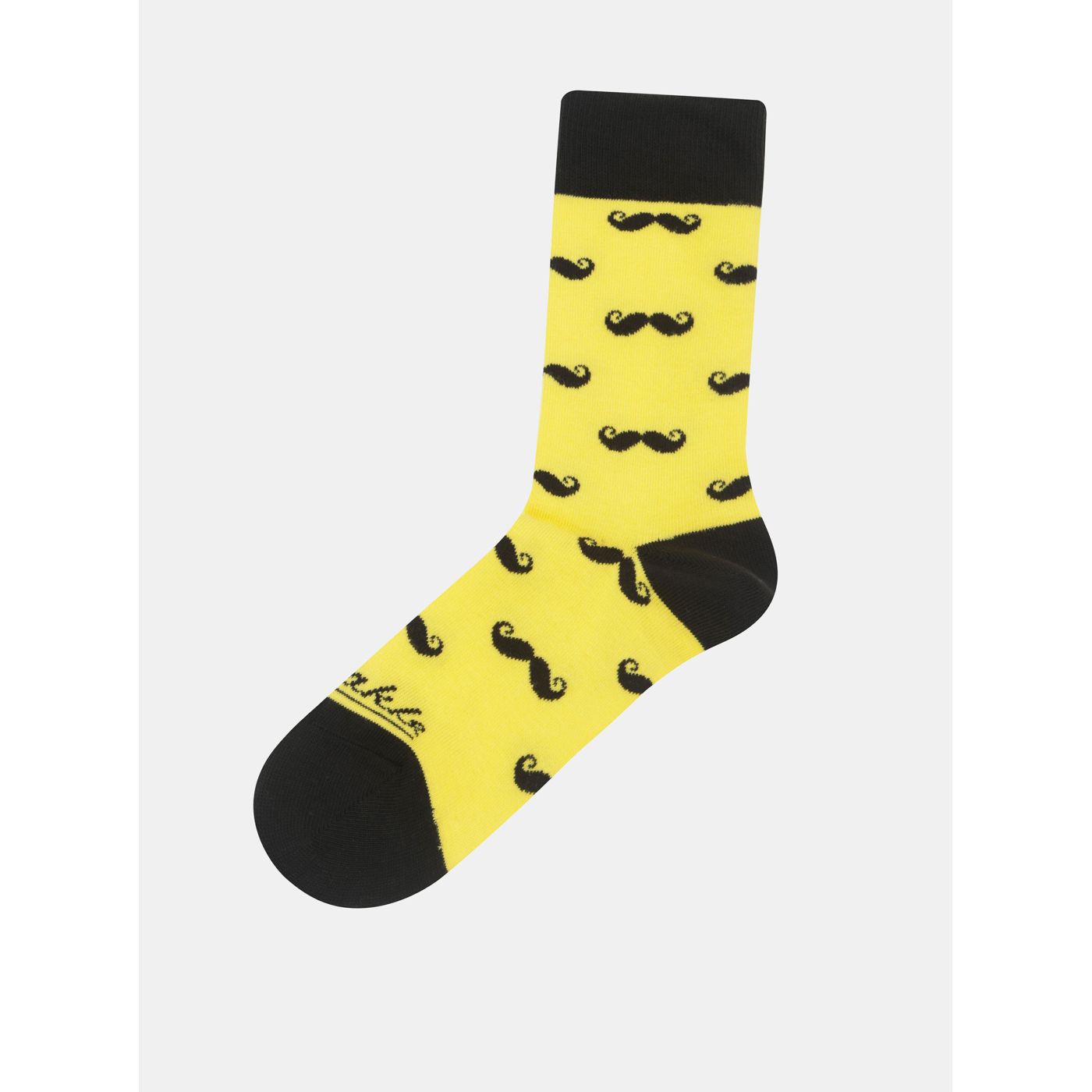 Yellow patterned socks Fusakle Beard yellow