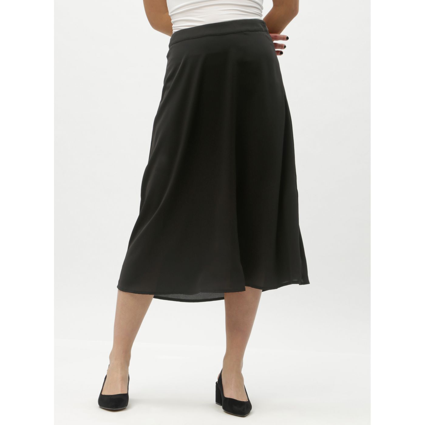 Black midi skirt VILA Riba