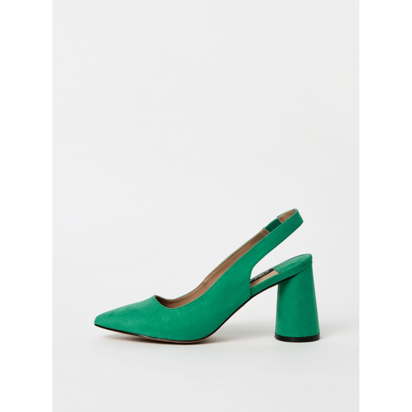 Green pumps in suede finish ONLY Pixie