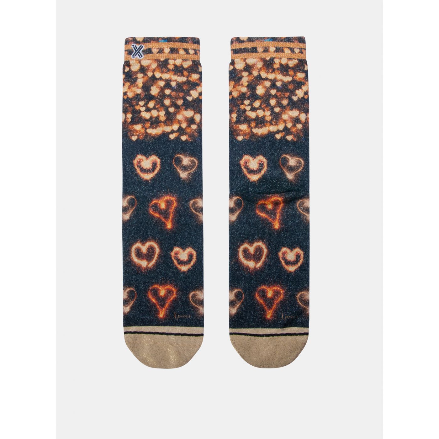 Blue-brown women's socks XPOOOS
