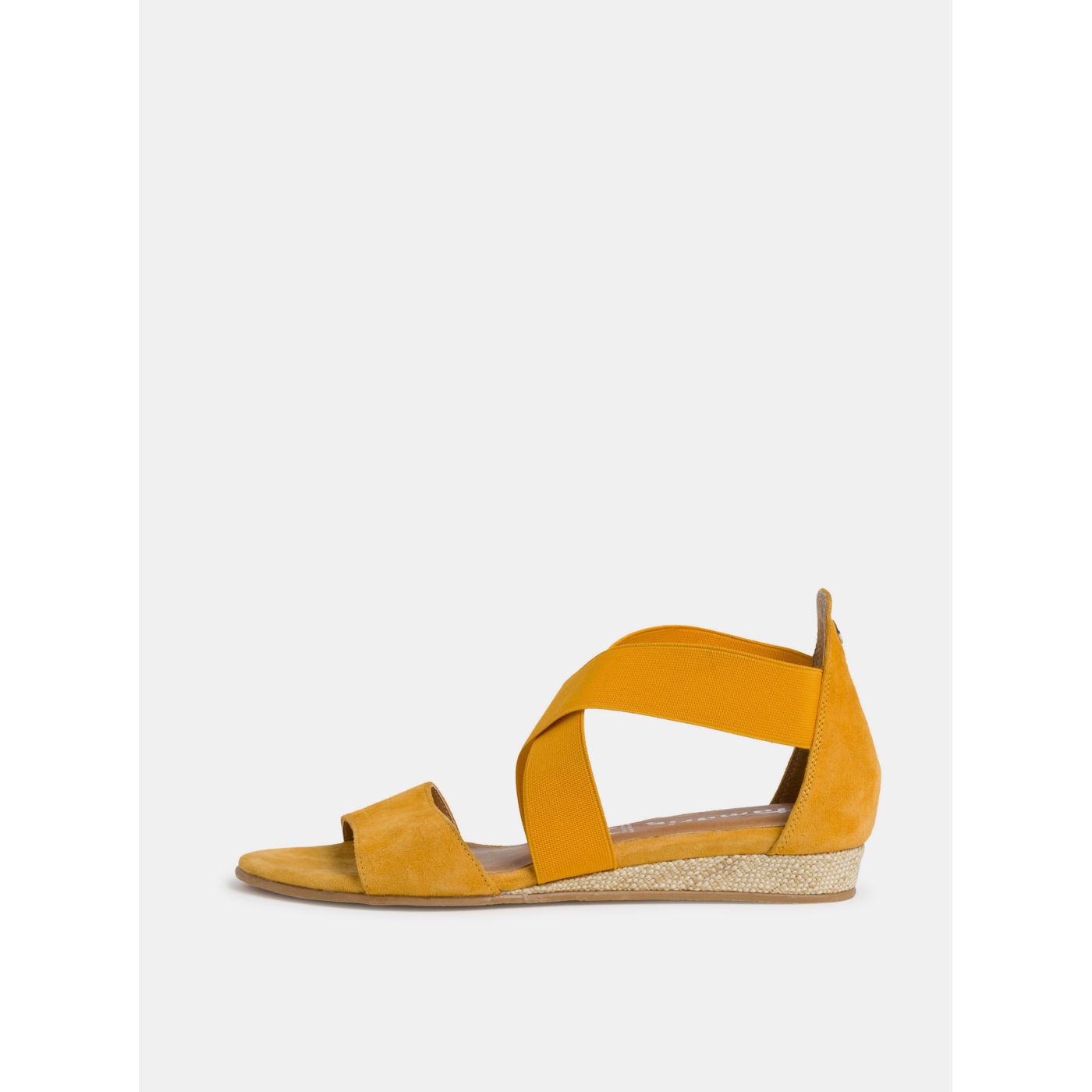 Tamaris Yellow Suede Sandals
