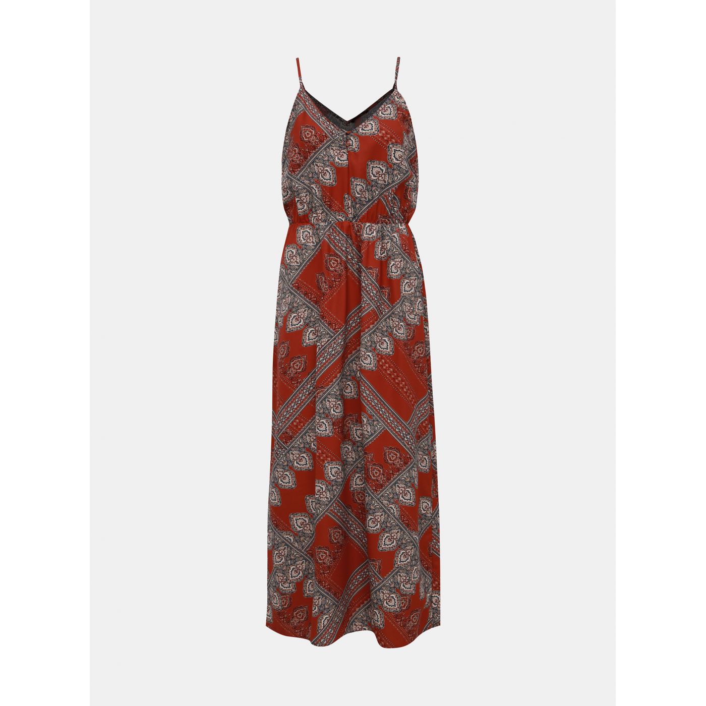 Brown Patterned Dress for Shoulder Straps ONLY Diana