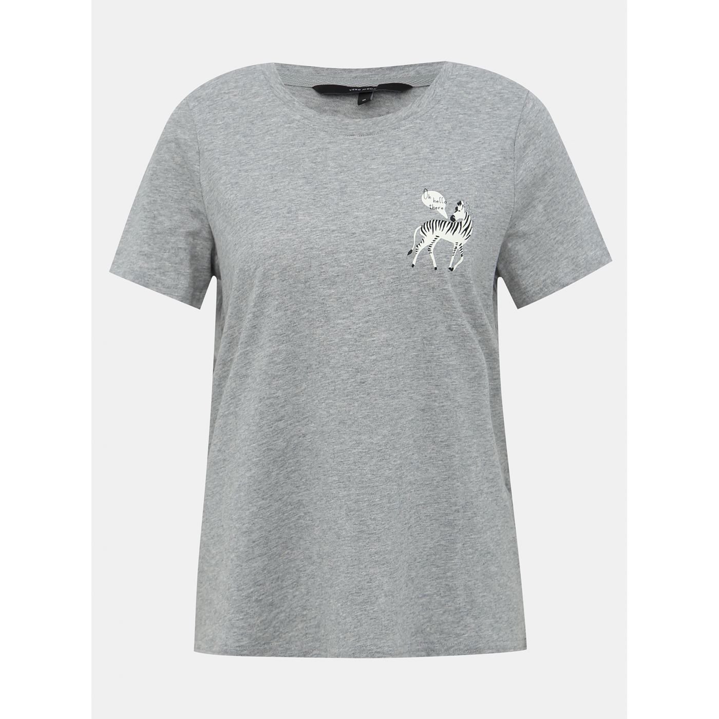 Grey T-shirt VERO MODA Flameolly