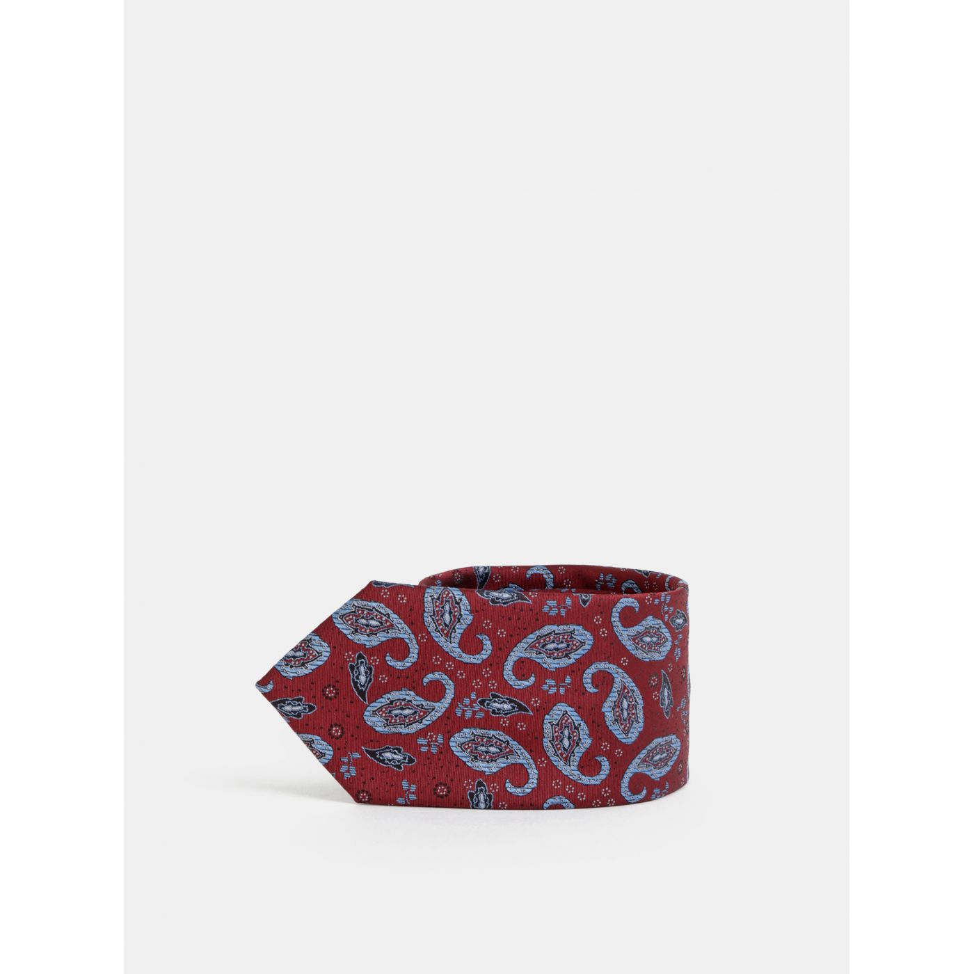 Burgundy Patterned Tie Selected Homme Martin