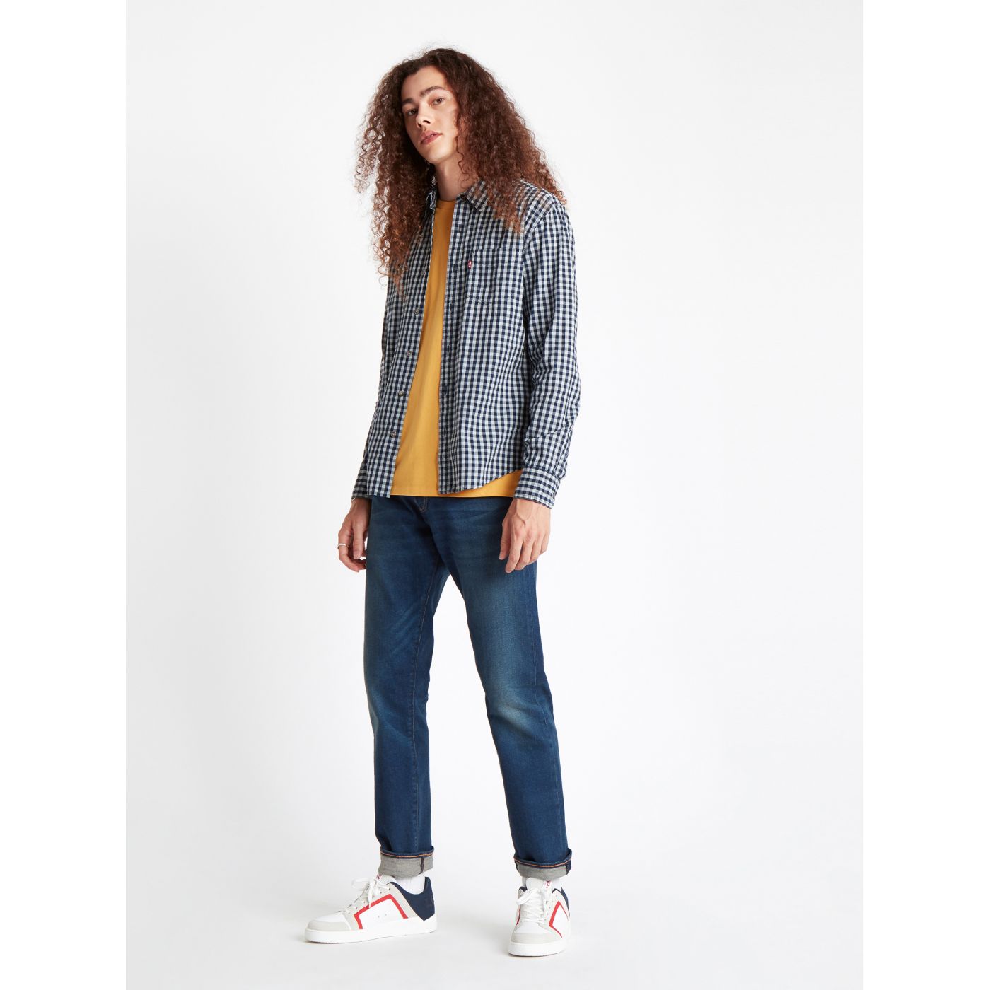 Levi's Dark Blue Men's Checked Shirt®
