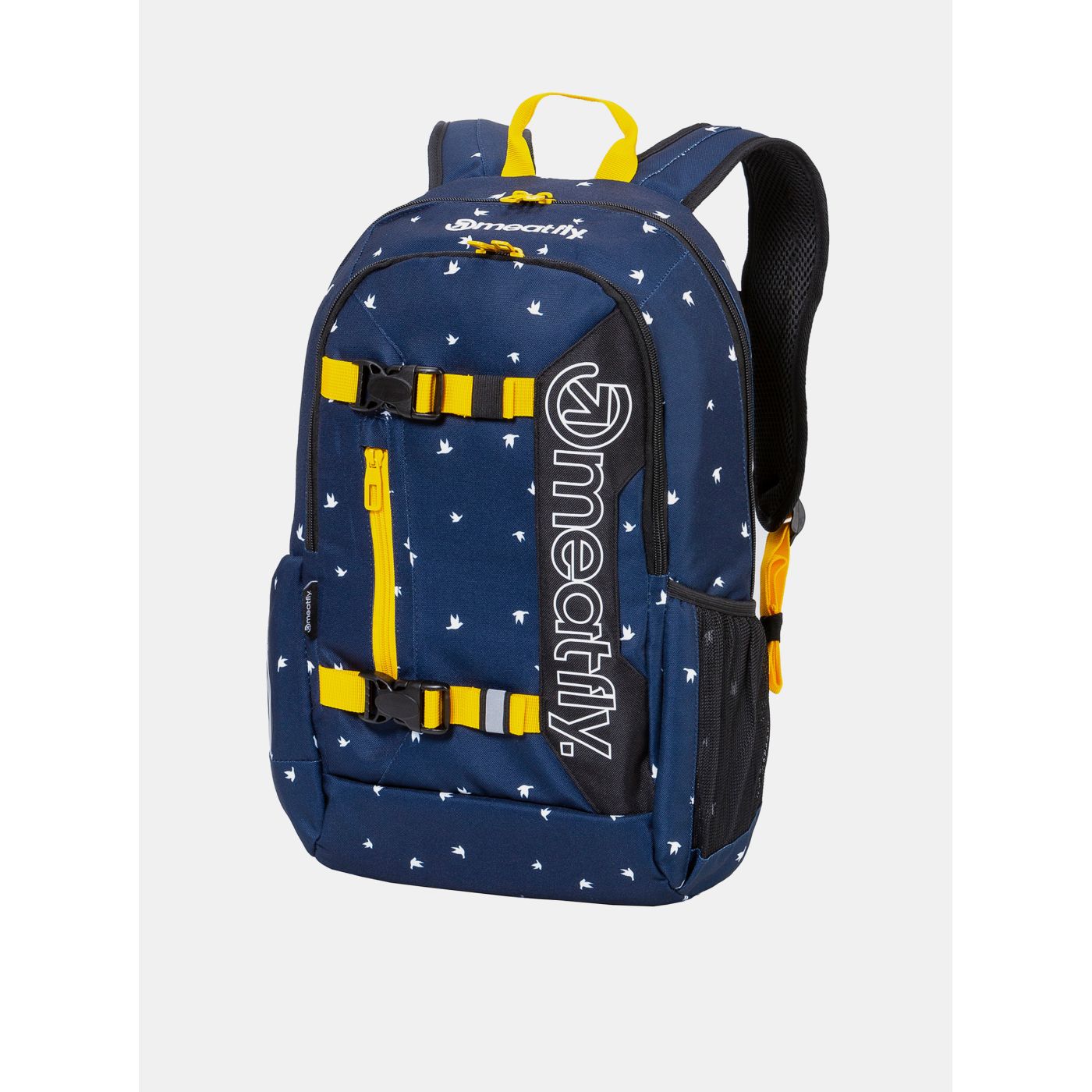 Dark Blue Patterned Meatfly Basejumper Backpack