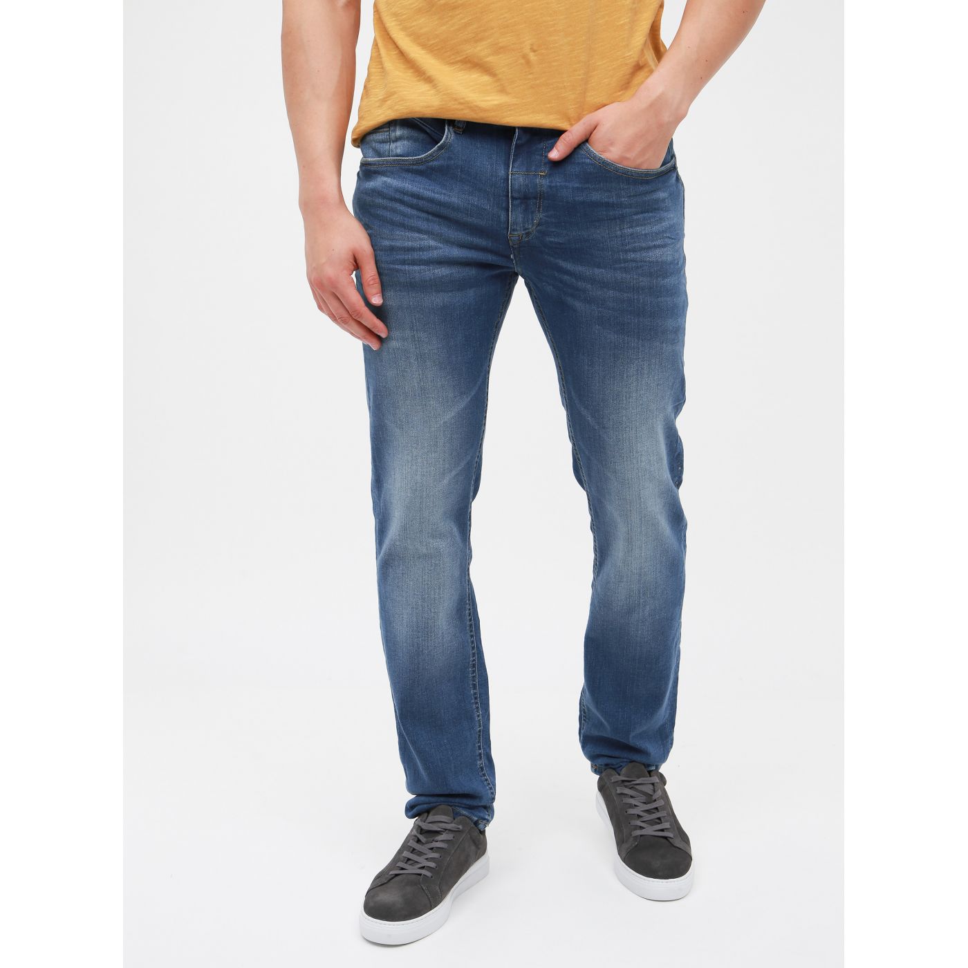 Blue slim fit blend jeans