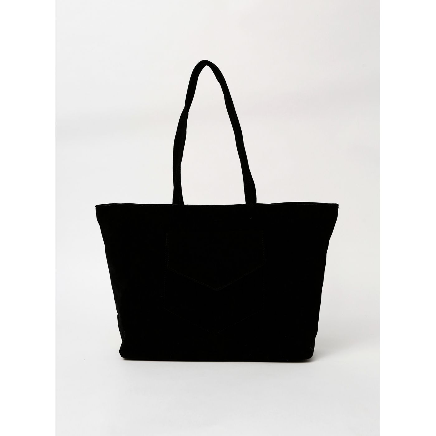 Black handbag in suede style Haily ́s Shoppy