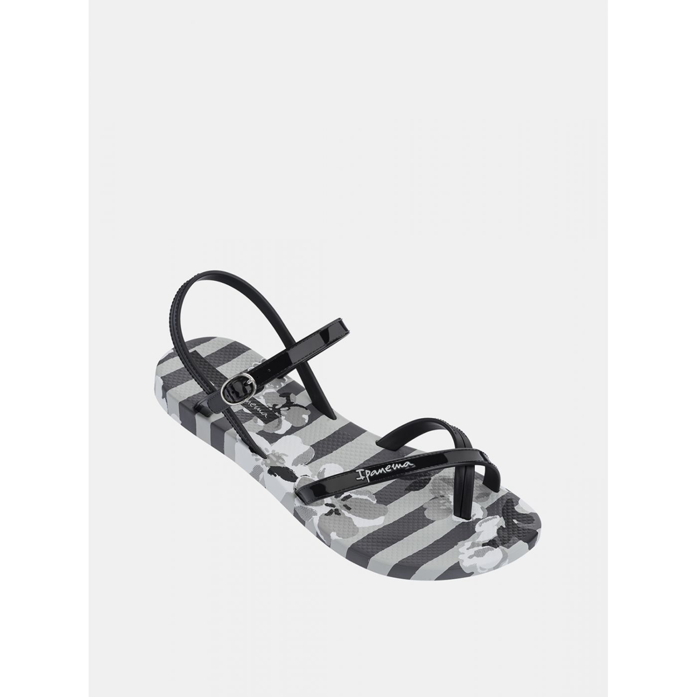 Black-grey patterned Ipanema Fashion Sandals