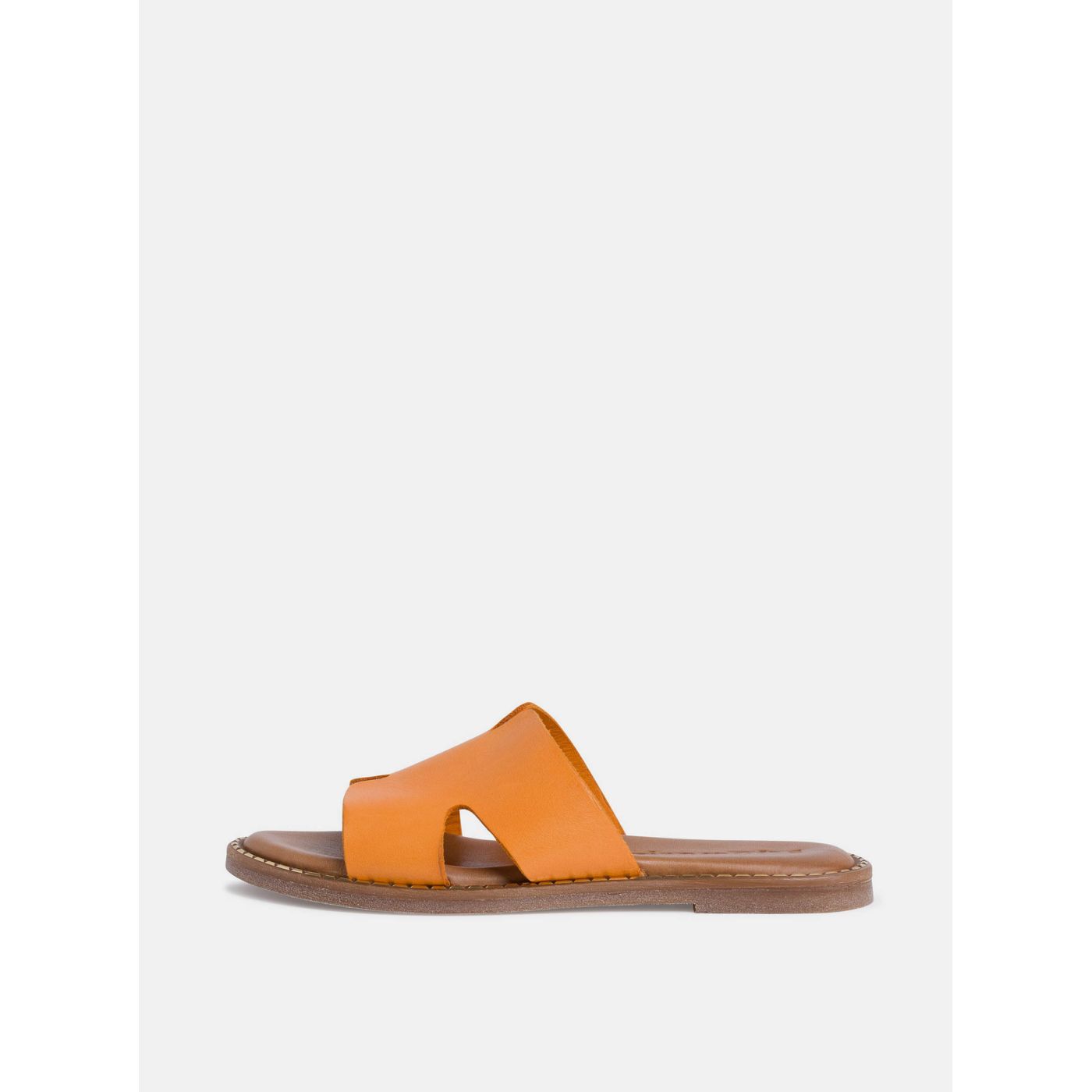 Tamaris Orange Leather Slippers