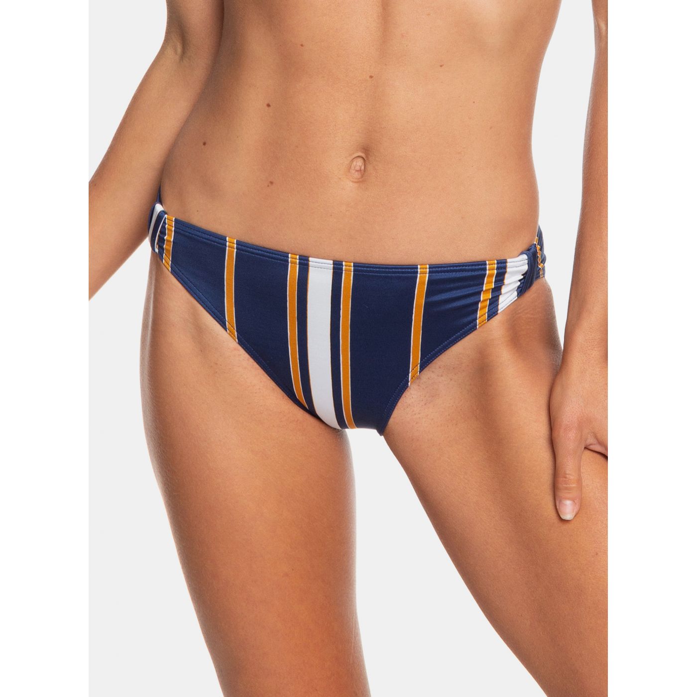 Roxy Swimsuit Dark Blue Striped Bottom