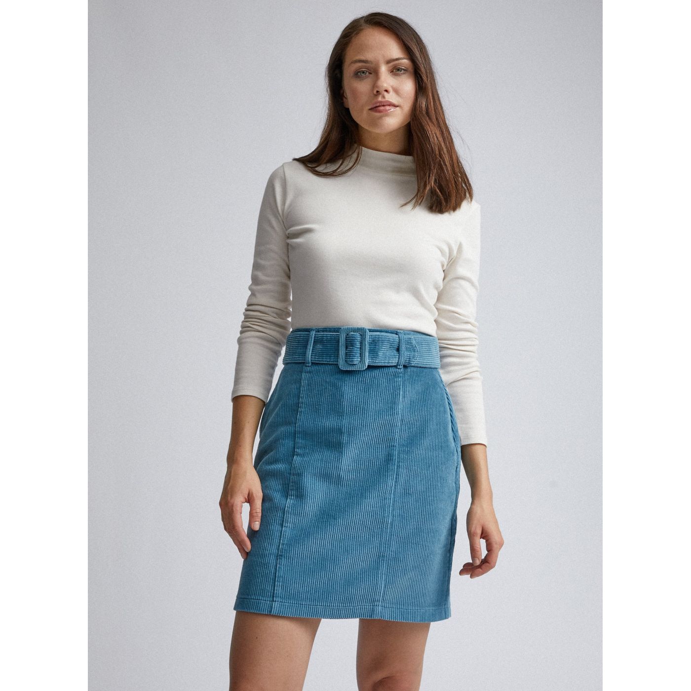 Dorothy Perkins Blue Cordless Pencil Skirt