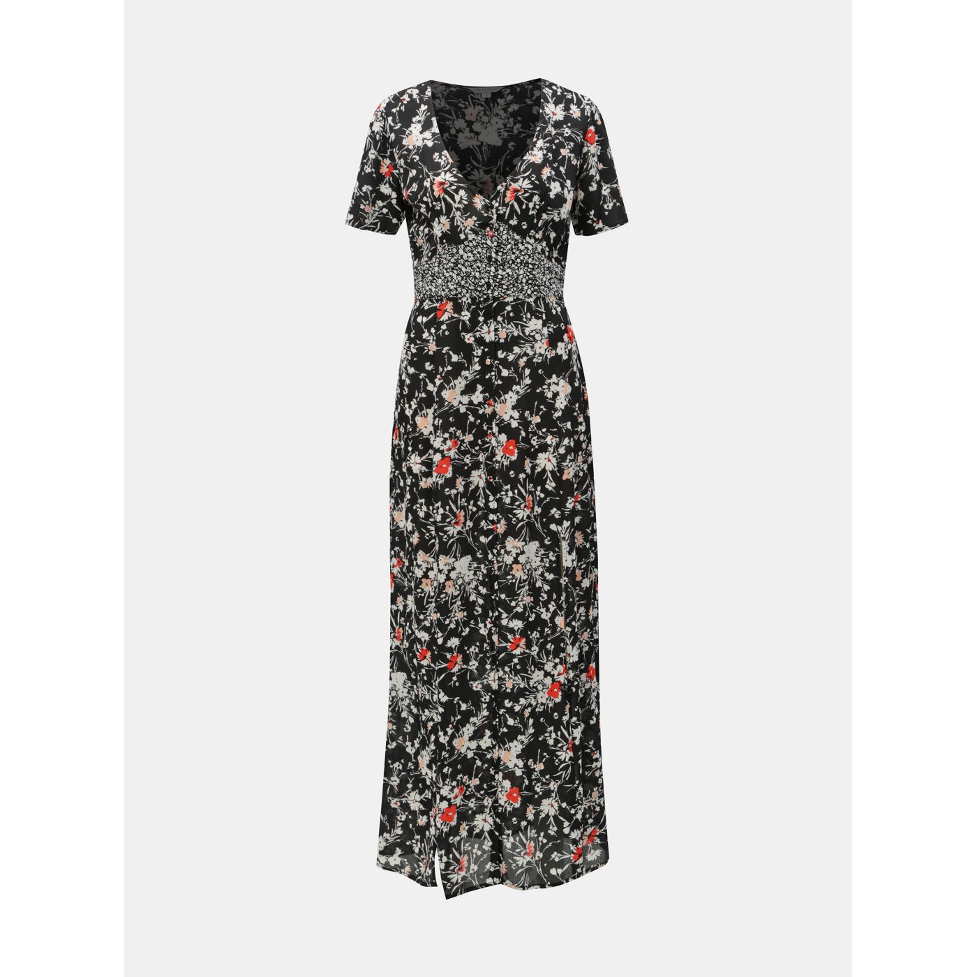 Miss Selfridge's Black Floral Maxi Dress