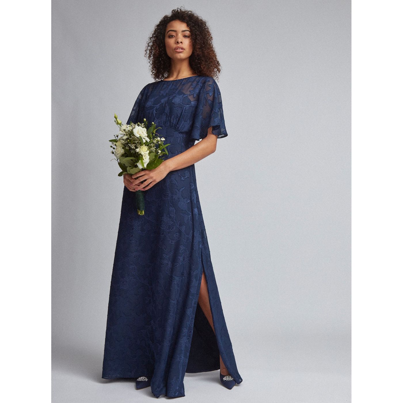 Dorothy Perkins Dark Blue Floral Maxi dress