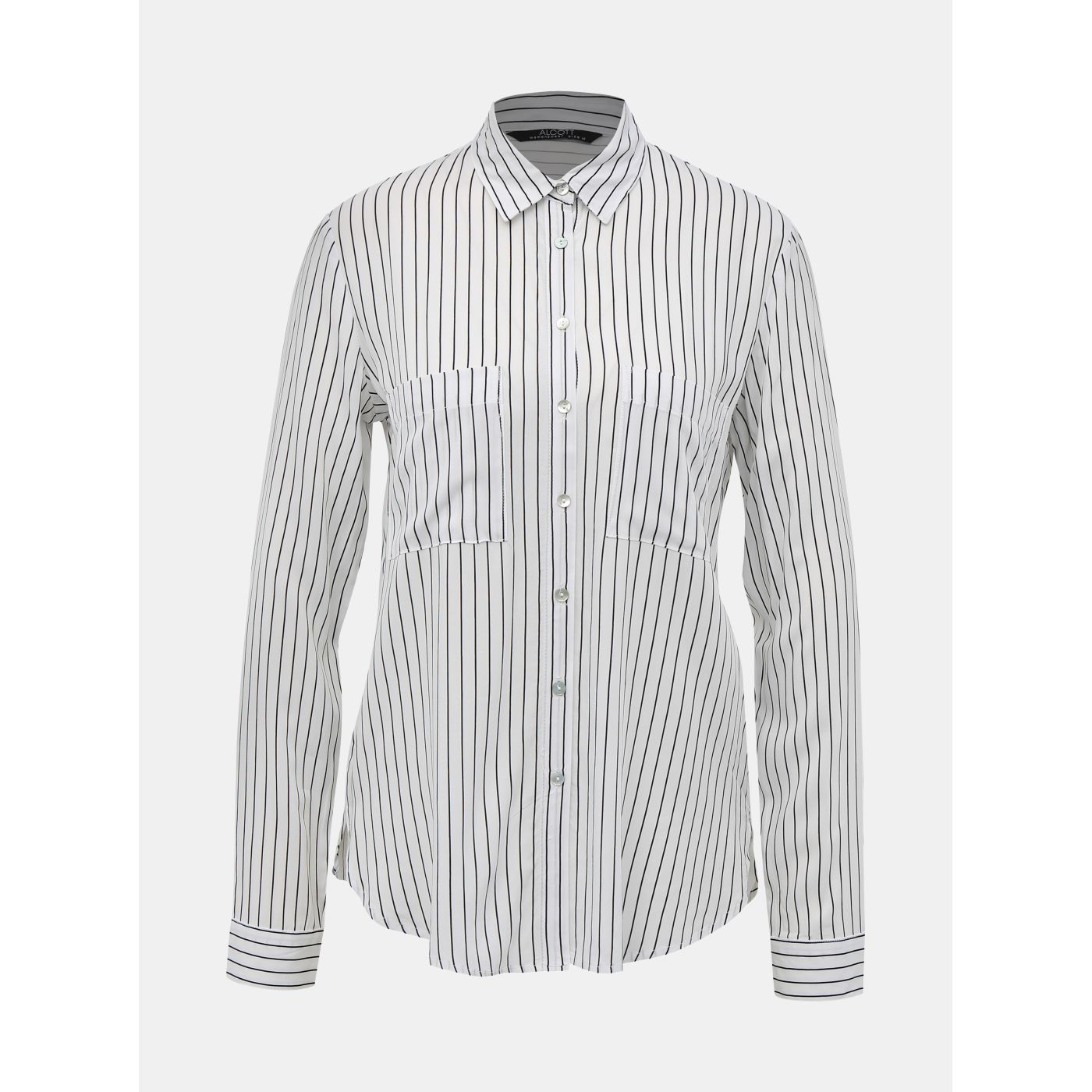 White Women's Striped Alcott Shirt