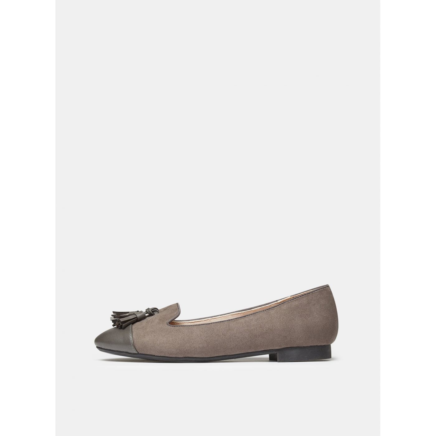 Grey loafers in suede finish by Dorothy Perkins