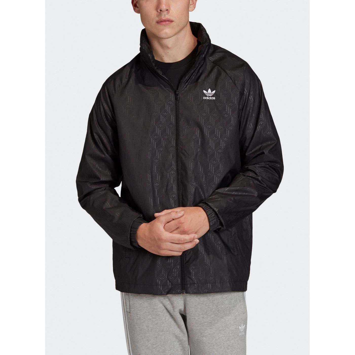 Adidas Originals Black Men's Patterned Jacket