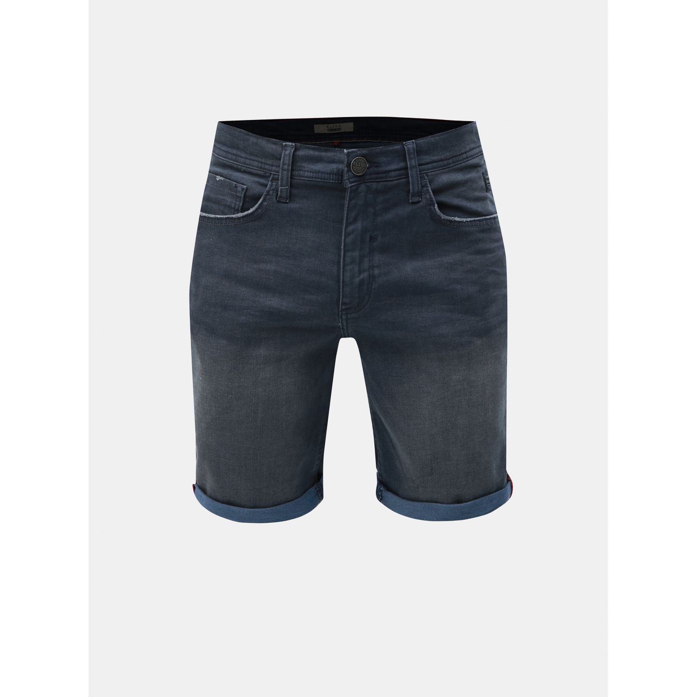 Dark Blue Denim Slim Fit Shorts Blend