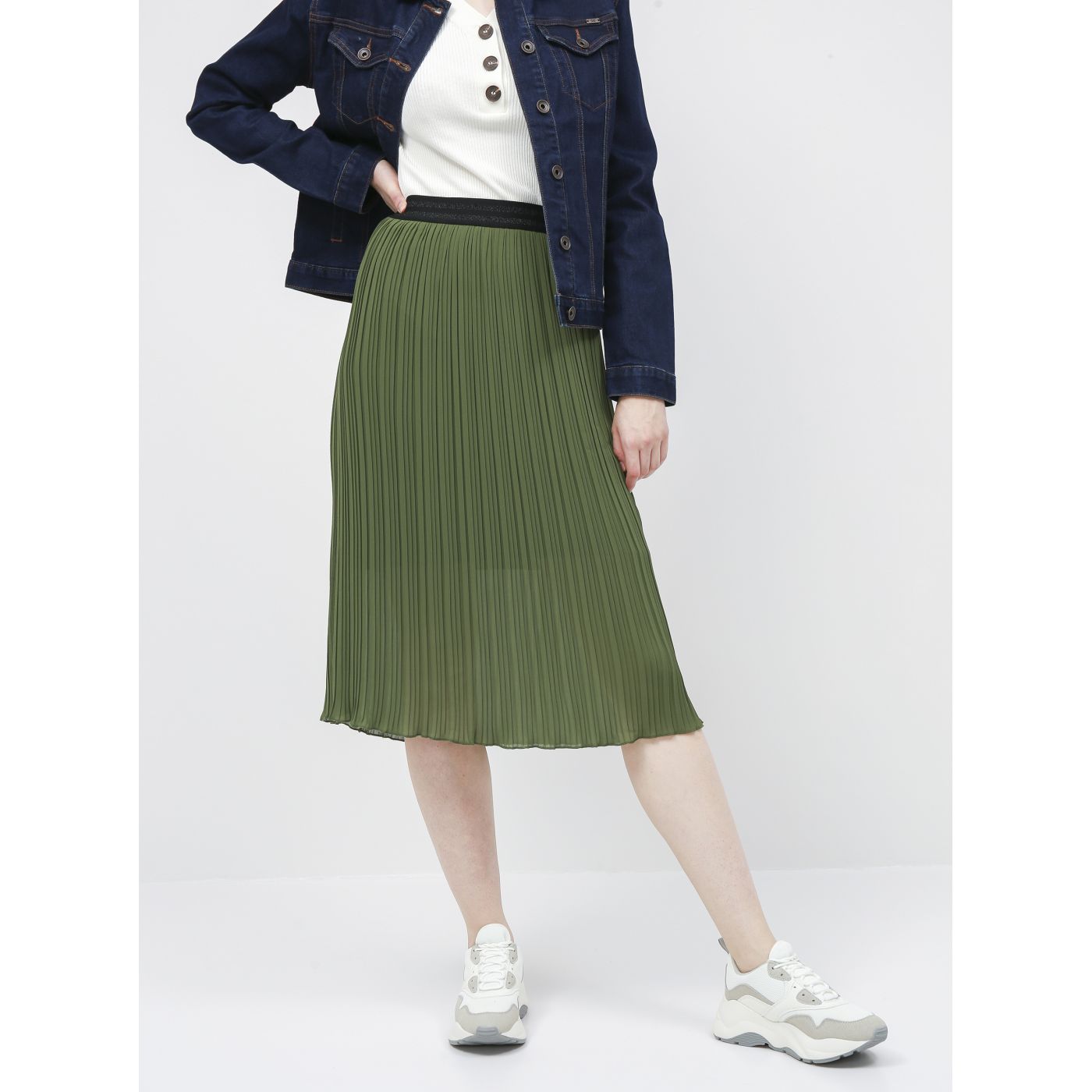 Green pleated skirt ZOOT Marghareta