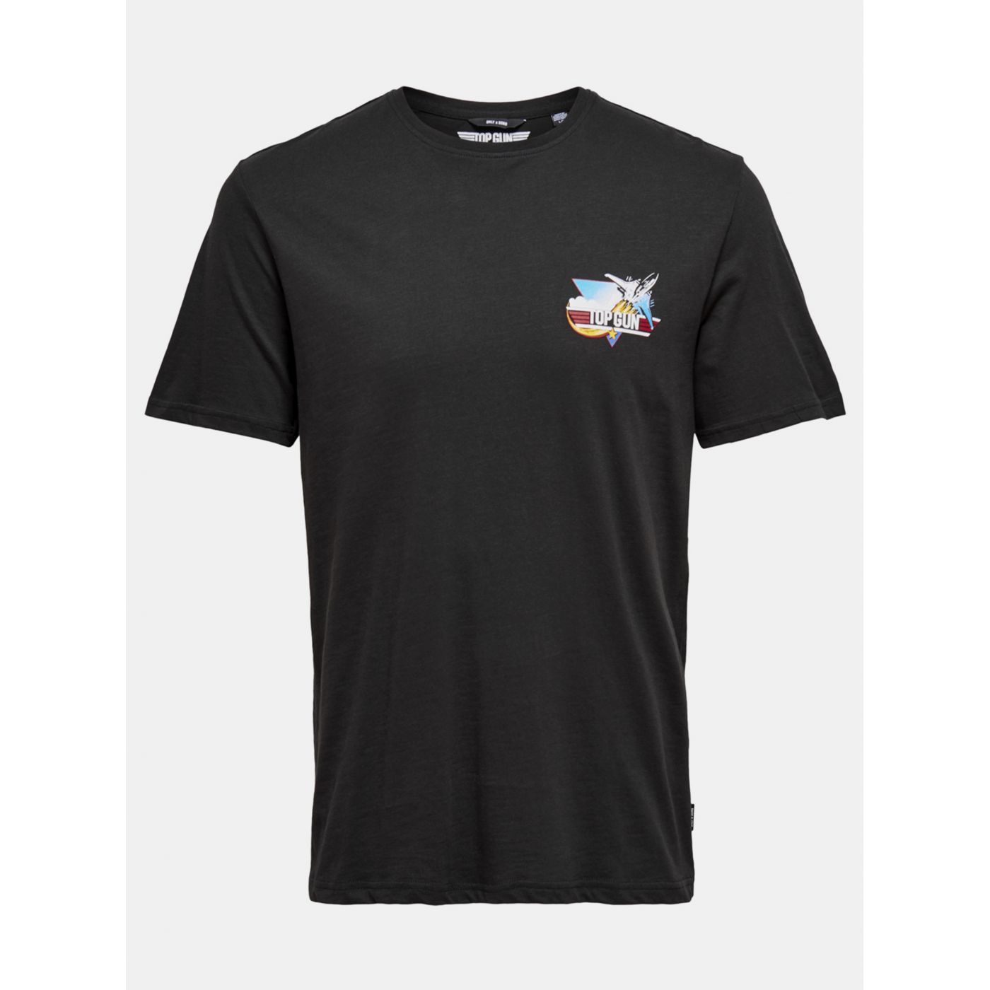 Black T-shirt ONLY & SONS Topgun