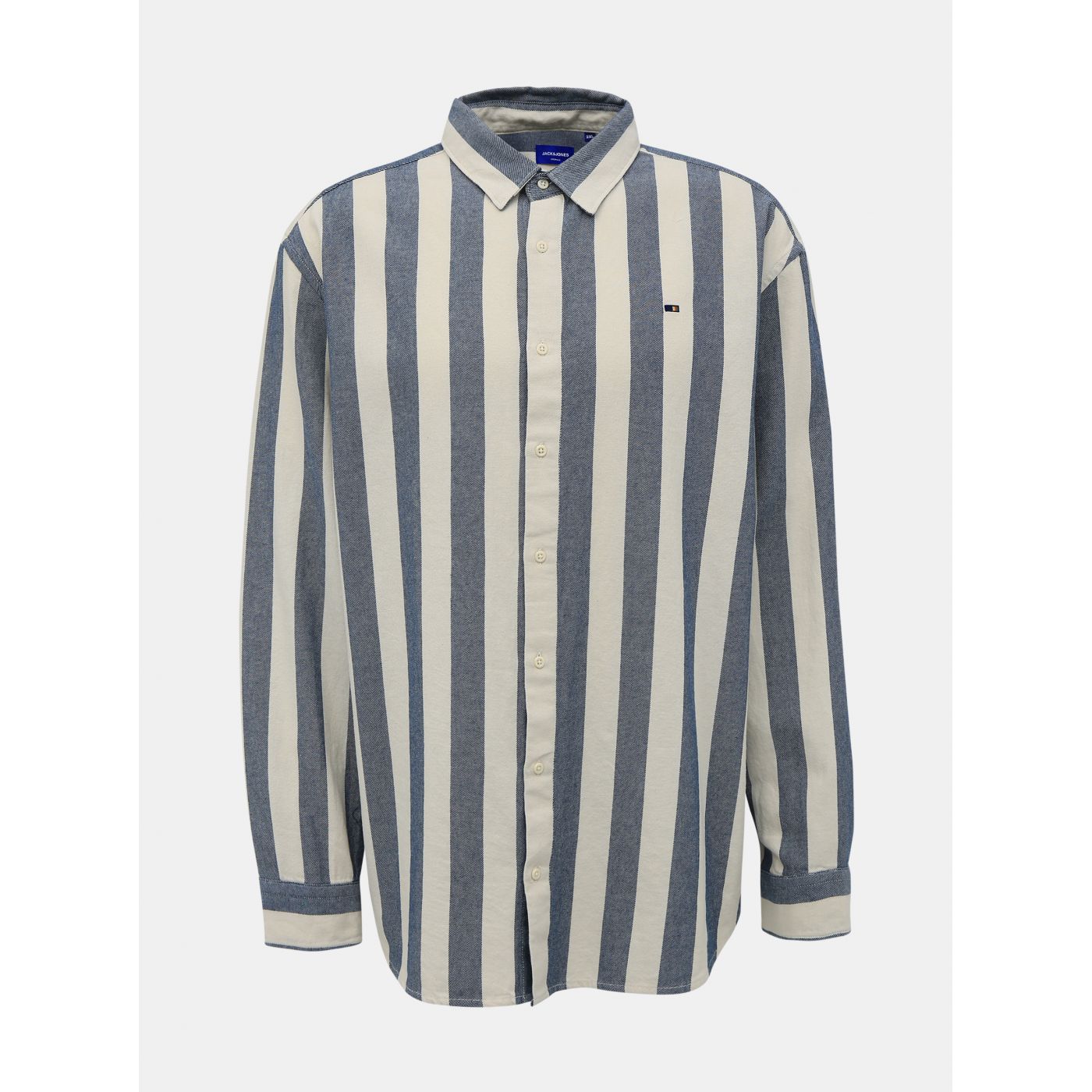 Jack & Jones Break Grey-White Striped Shirt