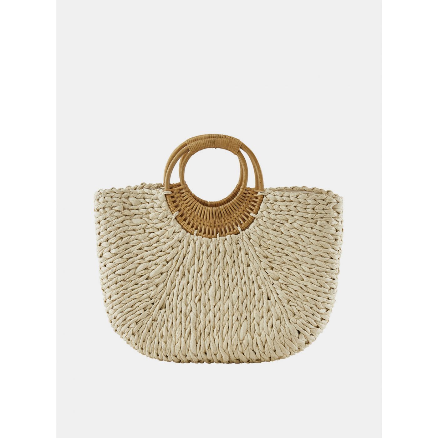 Beige Straw Handbag Pieces Noomi