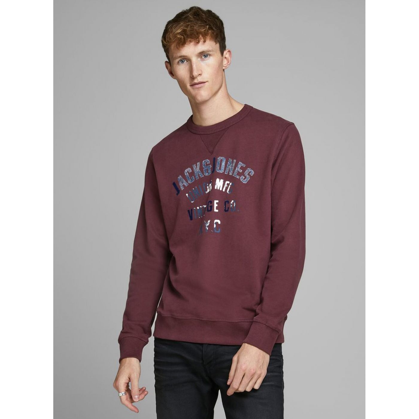 Jack & Jones Wen Burgundy Sweatshirt