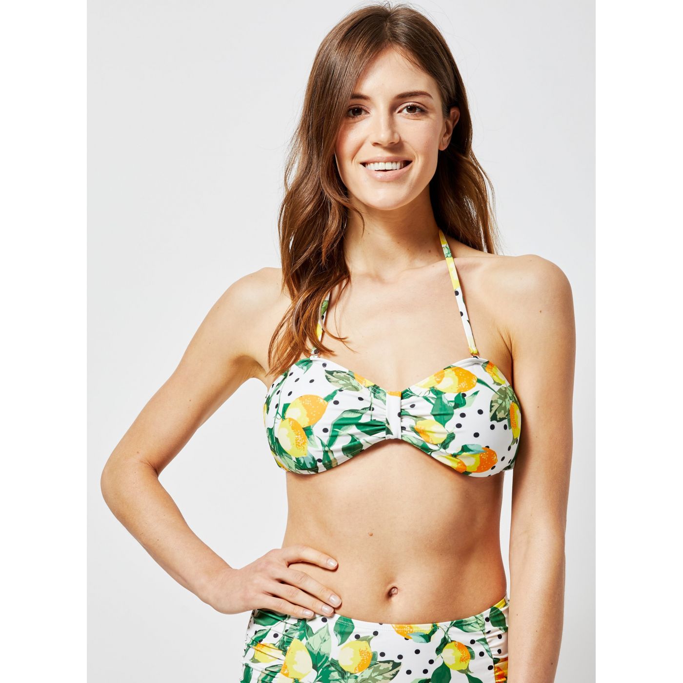 Green and white top of Dorothy Perkins swimsuit