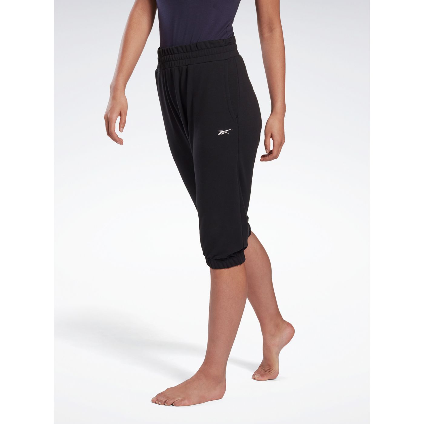Black Women's 3/4 Reebok Sweatpants