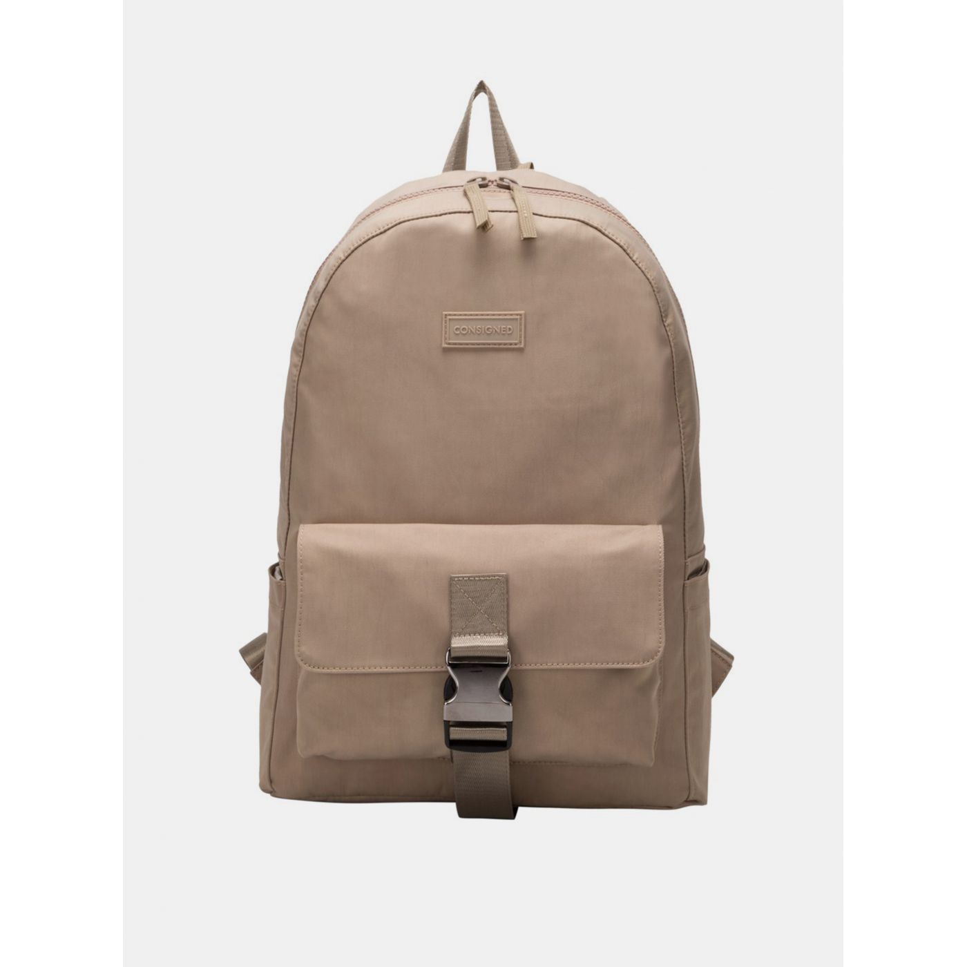 Beige Backpack Consigned Finlay Clip