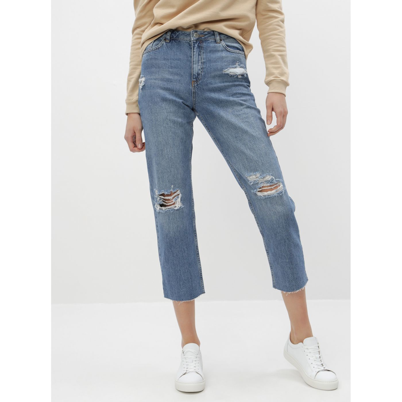Blue Straight Fit Jeans Miss Selfridge