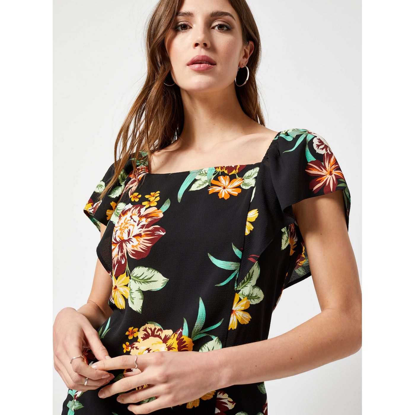 Black floral blouse Dorothy Perkins
