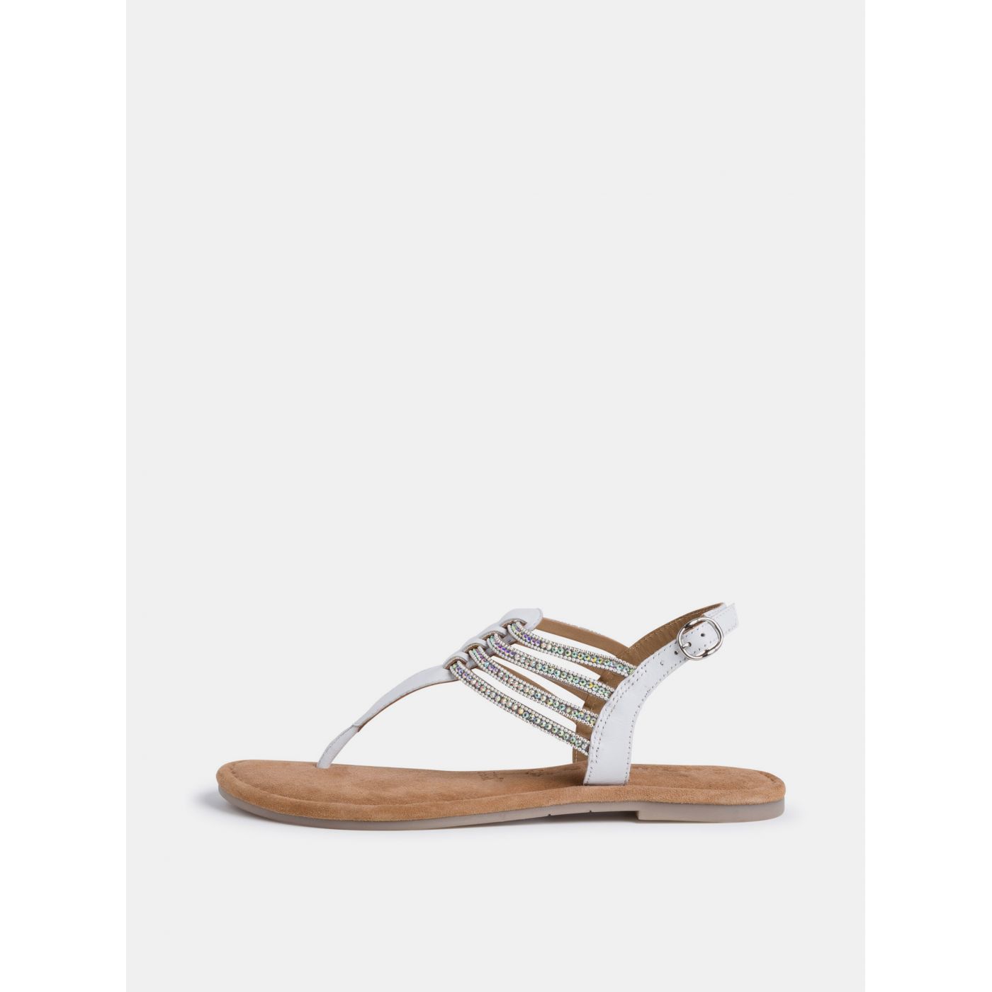 Tamaris White Leather Sandals