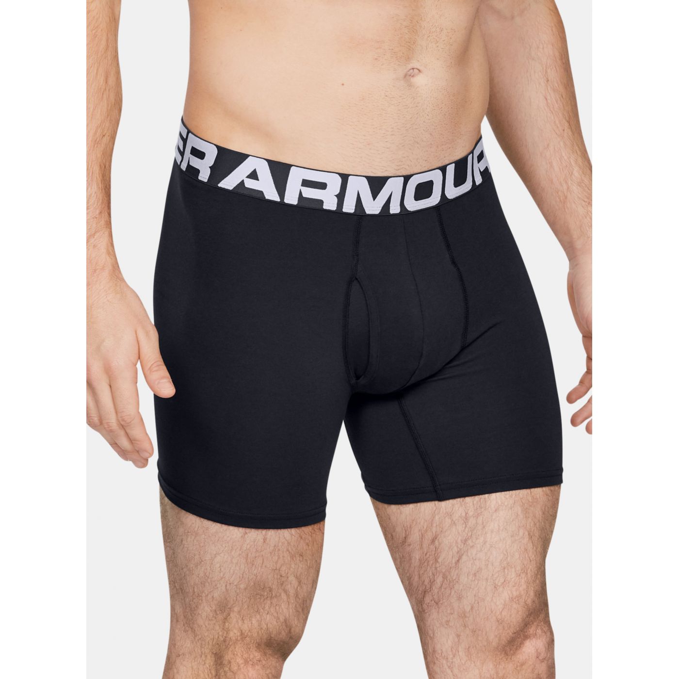 Charged Under Armour three-black boxer set