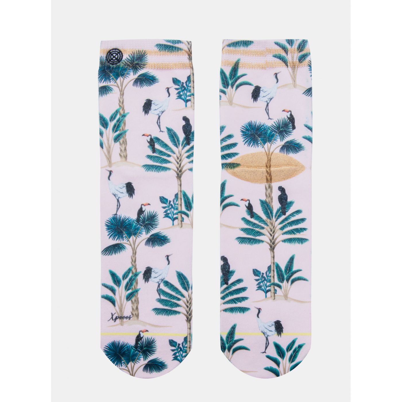Light pink women's socks XPOOOS
