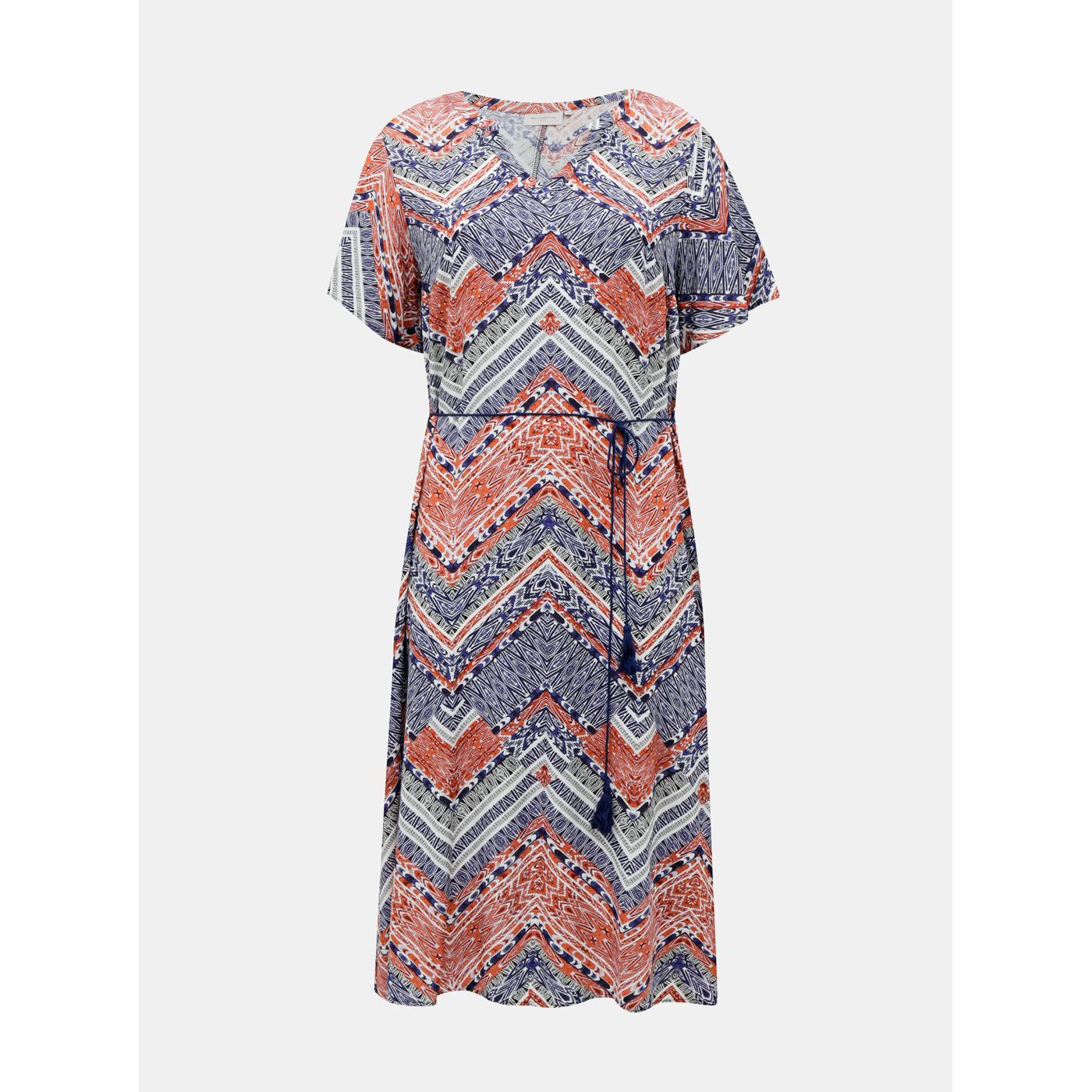 Red-blue Patterned Dress ONLY CARMAKOMA