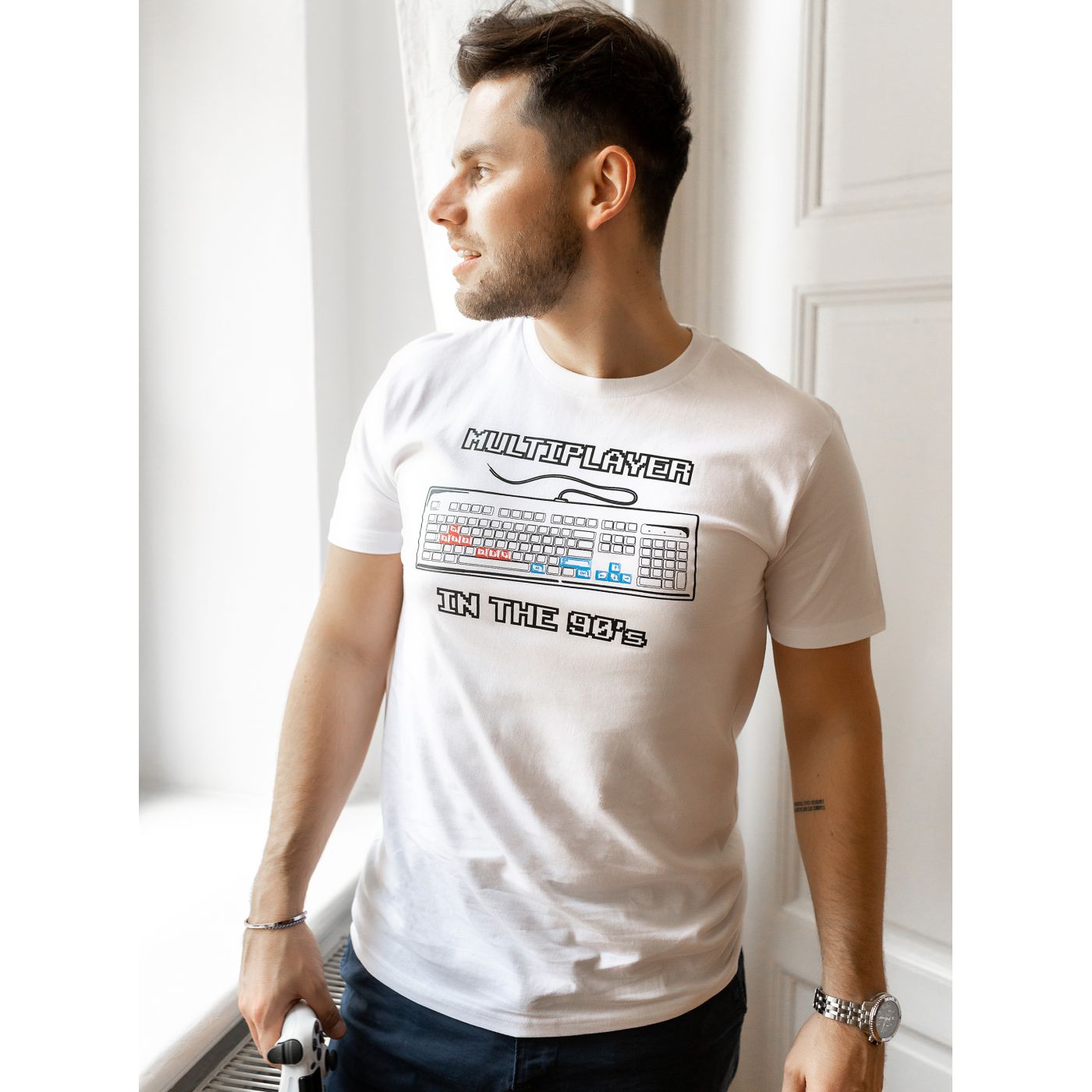 White Men's T-Shirt ZOOT Original Ninety Multiplayer