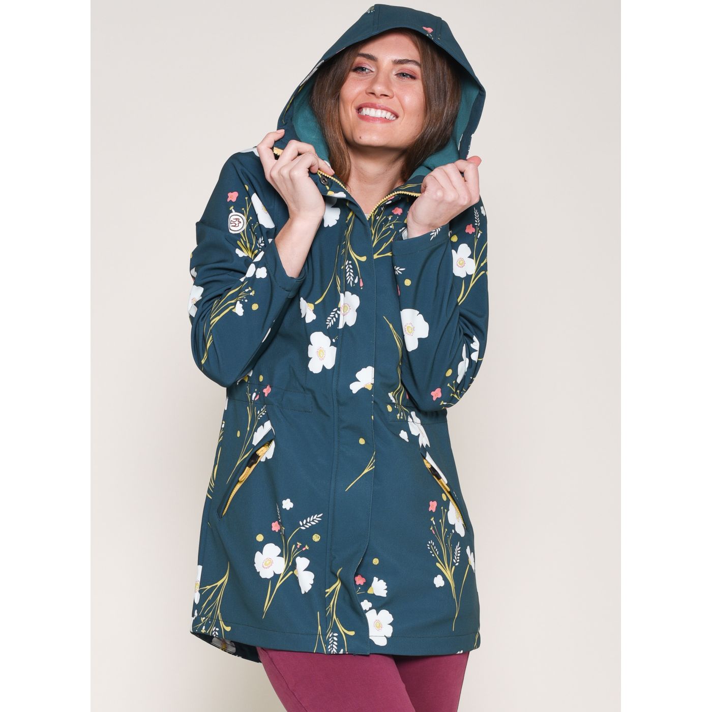 Brakeburn Women's Blue Floral Jacket