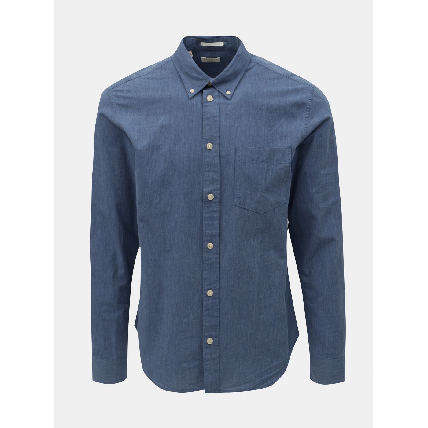 Blue Regular Fit Shirt Selected By Homme Landon